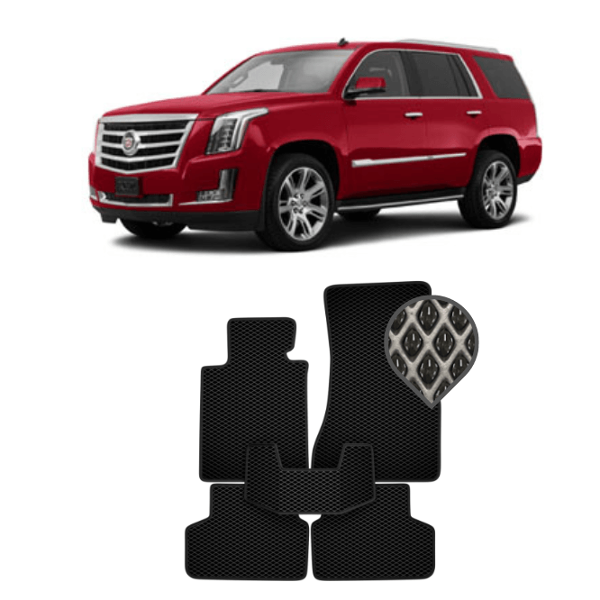 EVA коврики в салон Cadillac Escalade IV 2014 - 2020 (короткая база)