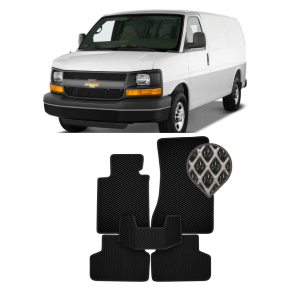 EVA килимки в салон Chevrolet Express II (1ряд) 2002 - т.ч.