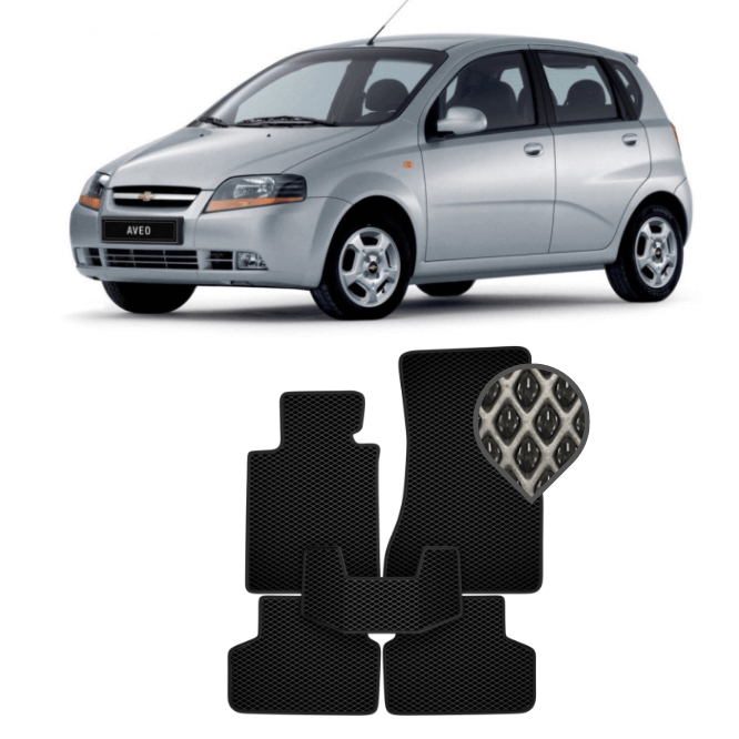 EVA коврики в салон Chevrolet Aveo 2003 - 2012 (хэтчбек)