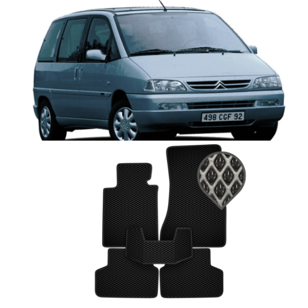 EVA килимки в салон Citroen Evasion 1994 - 2002 (3 ряди)