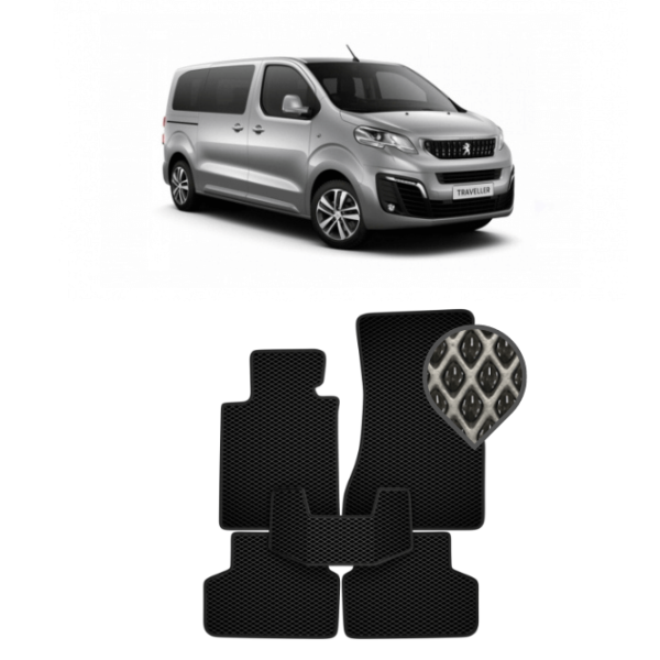 EVA килимки в салон Citroen SpaceTourer I 2016 - т.ч. (8 місць)*