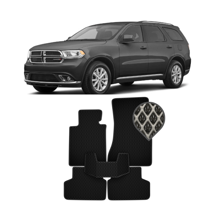 EVA коврики в салон Dodge Durango III 2010 - 2020 (капитанские сидения во 2 ряду )