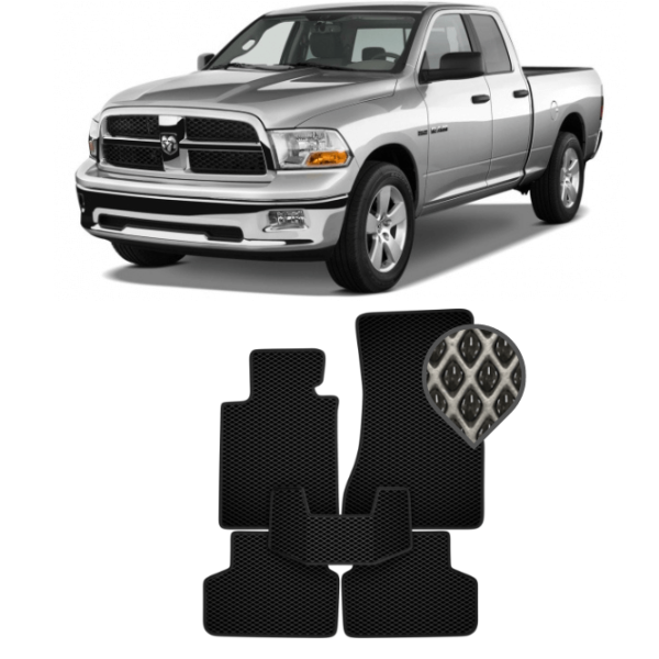 EVA коврики в салон Dodge Ram IV (DS/DJ) (1500/полуторная кабина) 2008 - 2019