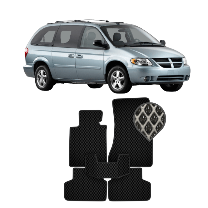 EVA коврики в салон Dodge Caravan Grand IV (7 мест) 2001 - 2004 дорест.