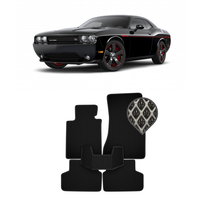 EVA коврики в салон Dodge Challenger III 2014 - 2020 (3 двери)