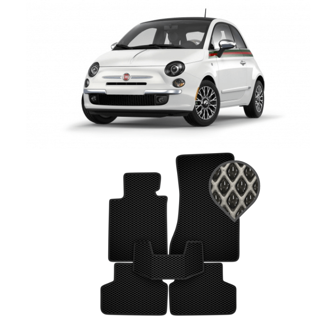 EVA коврики в салон Fiat 500 2007 - 2015