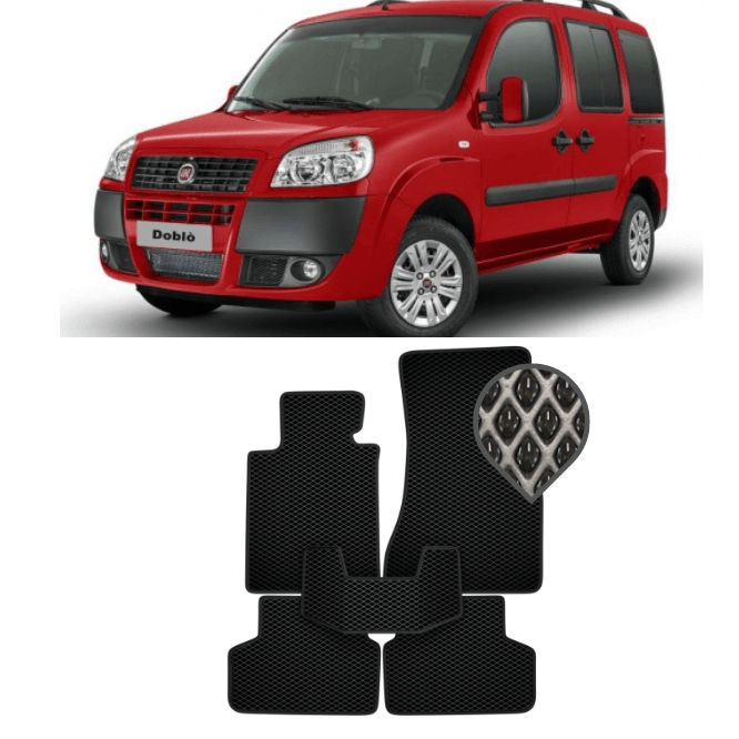 EVA килимки в салон Fiat Doblo l 5 місць 2005 - 2015