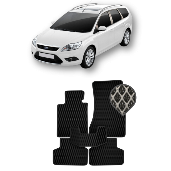 EVA коврики в салон Ford Focus II 2005 - 2010 (универсал)