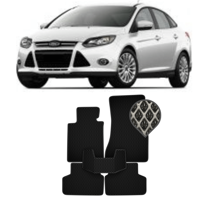 EVA коврики в салон Ford Focus III 2011 - 2015 (седан)