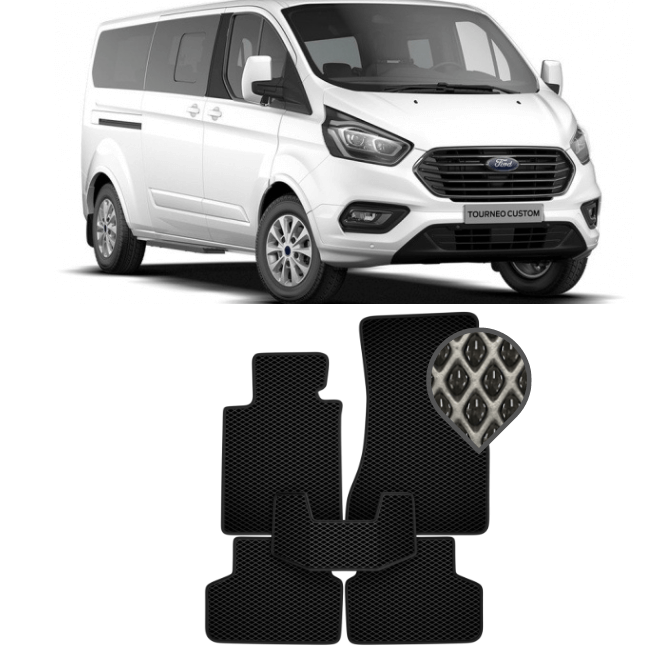 EVA коврики в салон Ford Transit Custom 2014 - н.в.