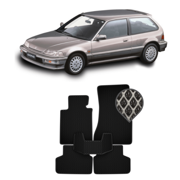 EVA килимки в салон Honda Civic IV (3D) 1986 - 1996