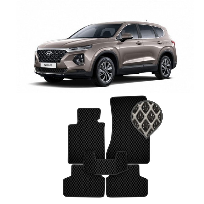 EVA коврики в салон Hyundai Santa Fe IV 2020 - н.в. Рестайлинг