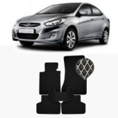 EVA килимки в салон Hyundai Solaris 2011 - 2016 (хетчбек)