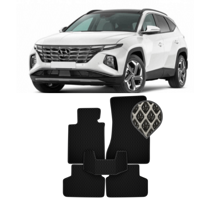 EVA коврики в салон Hyundai Tucson IV 2021 - н.в. (версия для Европы короткая база)