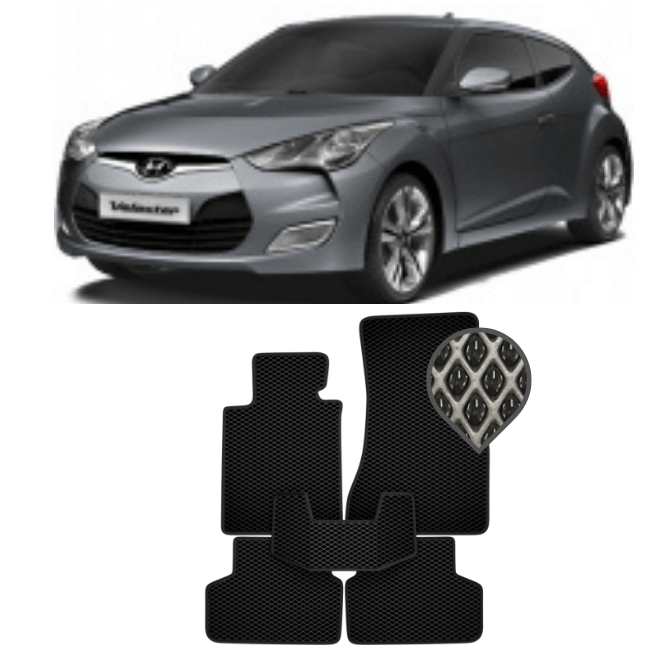 EVA коврики в салон Hyundai Veloster 2011 - н.в.