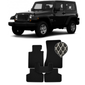 EVA коврики в салон Jeep Wrangler III (JK) 3 двери 2008 - 2017