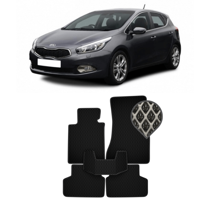 EVA коврики в салон Kia Ceed II 2012 - 2018 (хэтчбек)