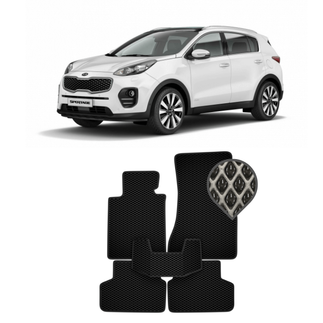 EVA коврики в салон Kia Sportage IV 2015 - 2022