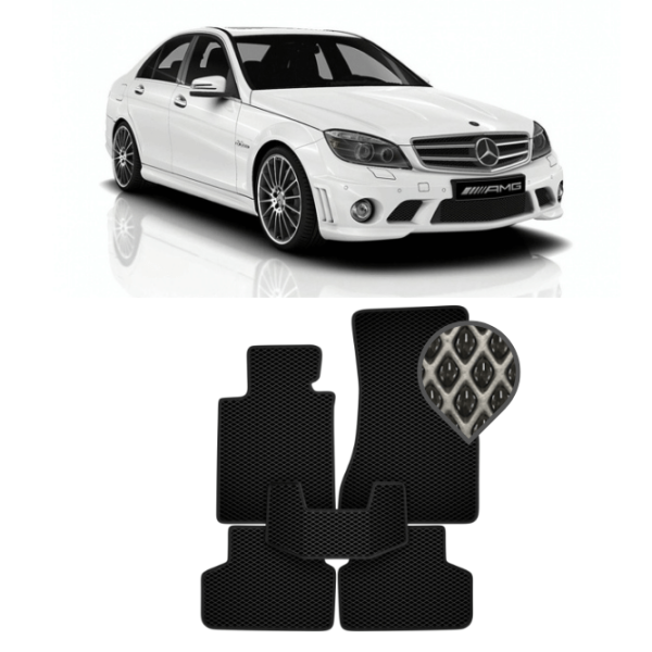 EVA килимки в салон Mercedes C - клас W204 2011 - 2015 (Рестайлінг)