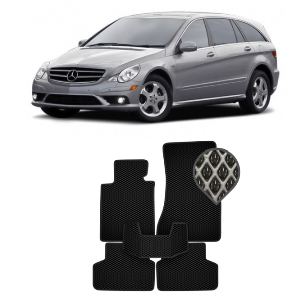 EVA килимки в салон Mercedes R - клас W251 long 6 місць 2012 - 2017