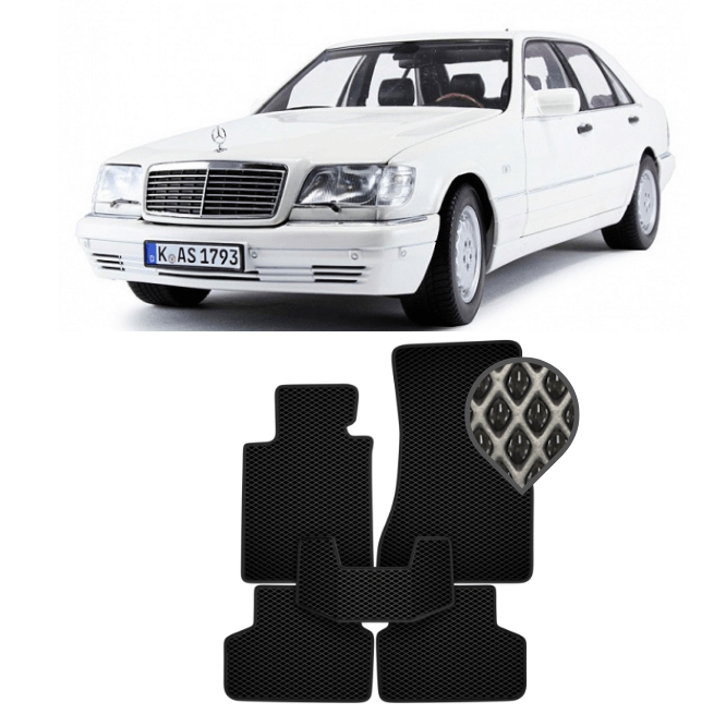 EVA коврики в салон Mercedes S - клас W140 1991 - 1998