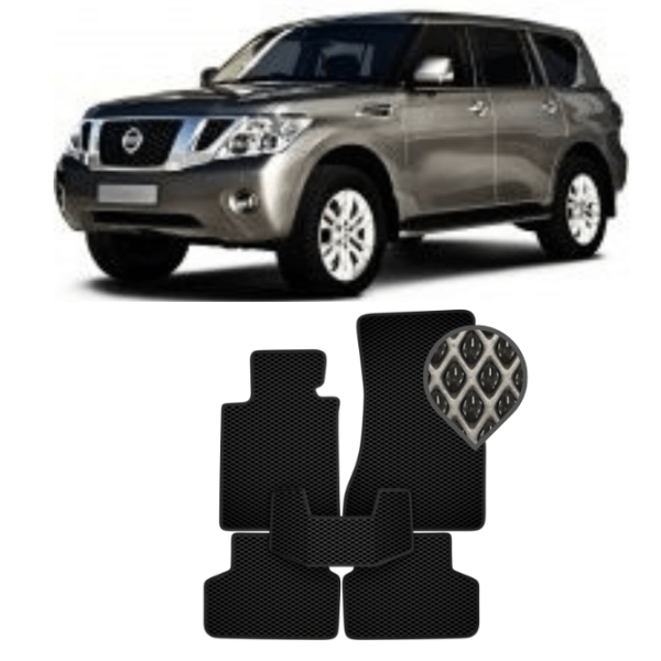 EVA килимки в салон Nissan Patrol (Y62) 7 місць 2010 - т.ч.