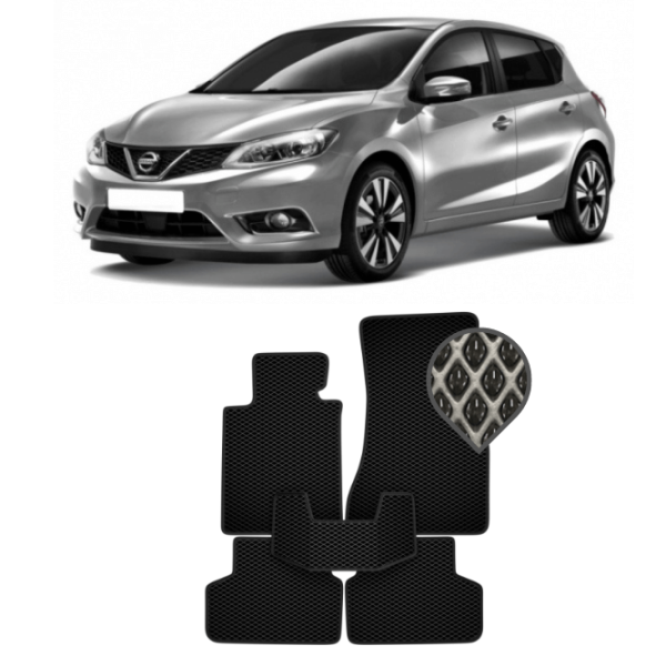 EVA килимки в салон Nissan Tiida II (C13) 2015 - т.ч. в.