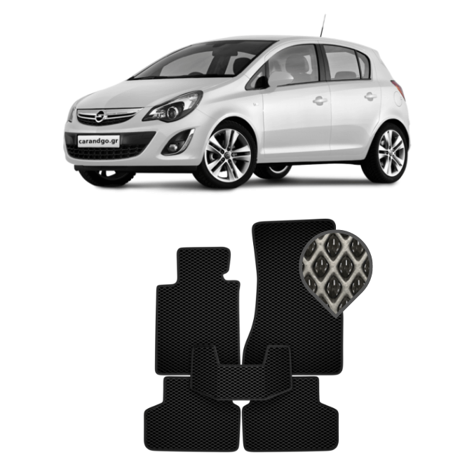 EVA коврики в салон Opel Corsa D 2006 - 2014