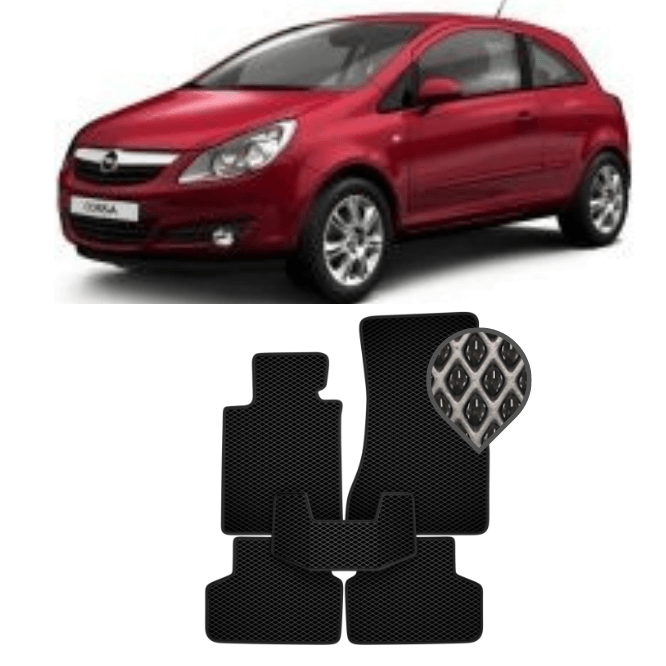 EVA коврики в салон Opel Corsa D 2006 - 2014 (купе)