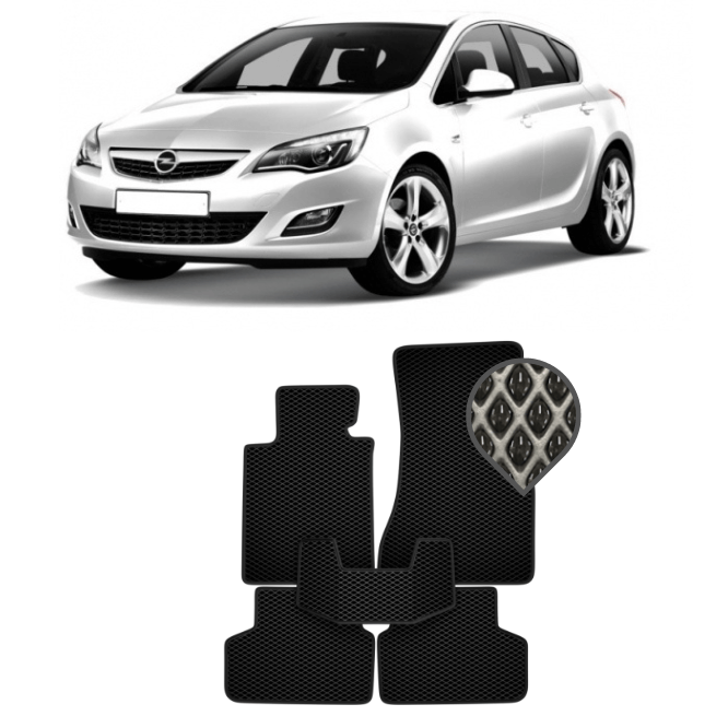 EVA коврики в салон Opel Astra J (хэтчбек) 2010 - н.в.