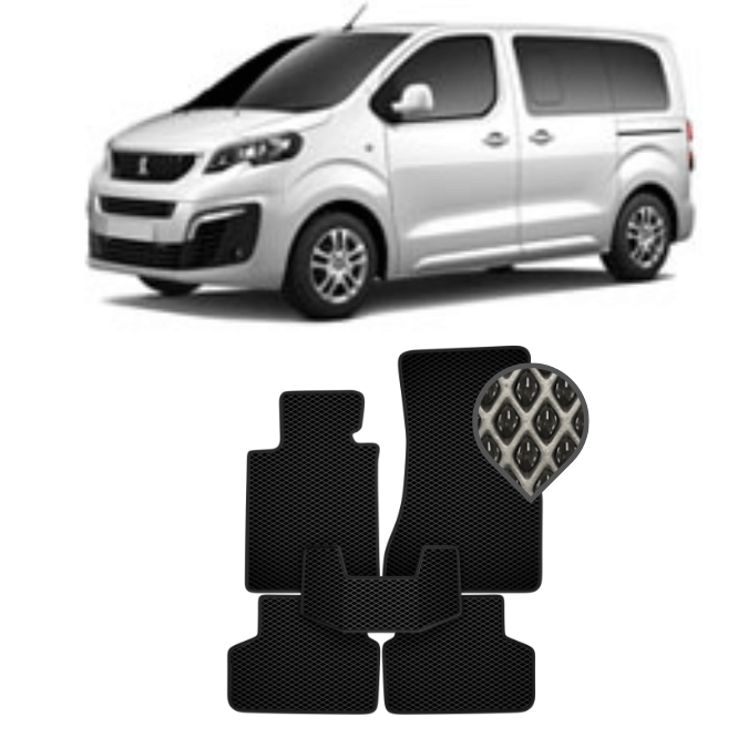 EVA коврики в салон Peugeot Traveller 2016 - н.в. (7 мест)*