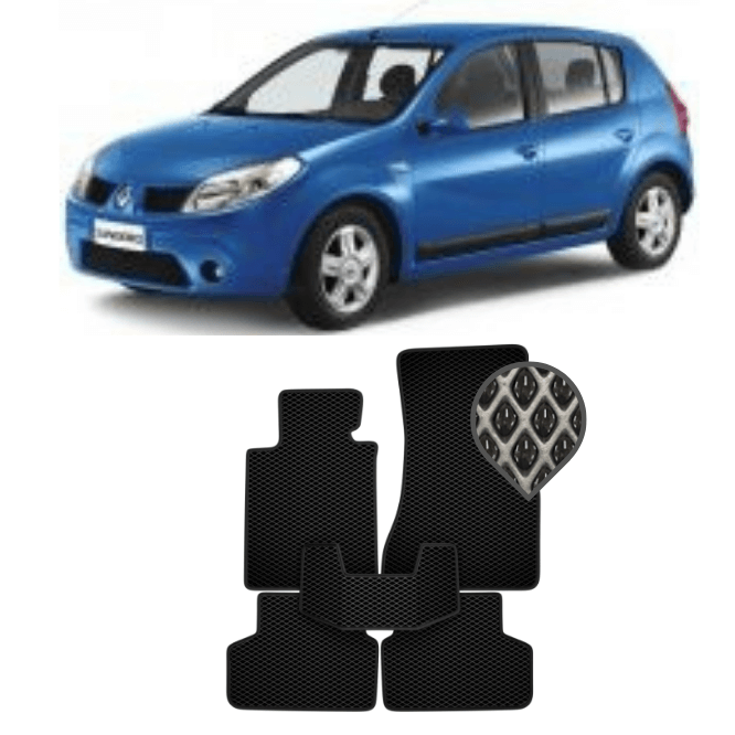 EVA коврики в салон Renault Sandero/Sandero Stepway 2009 - 2014