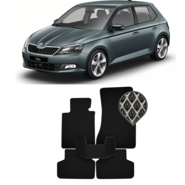 EVA килимки в салон Skoda Fabia III 2014 - т.ч.