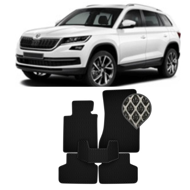 EVA килимки в салон Skoda Kodiaq 2016 - т.ч. (7місць)