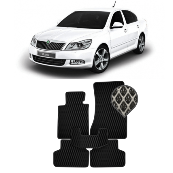 EVA килимки в салон Skoda Octavia (A5) 2004 - 2013 (з саббуфером)