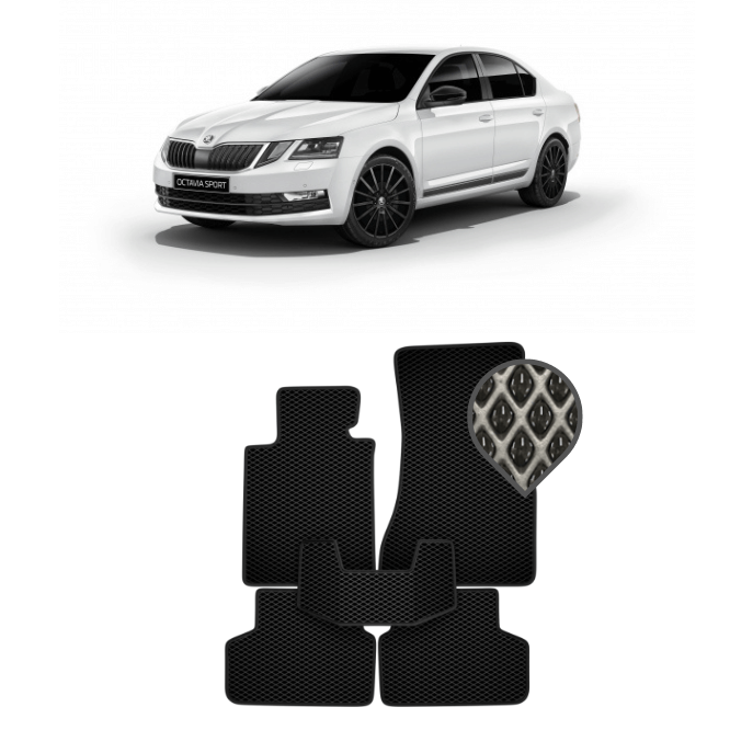 EVA коврики в салон Skoda Octavia (A7) 2013 - 2020