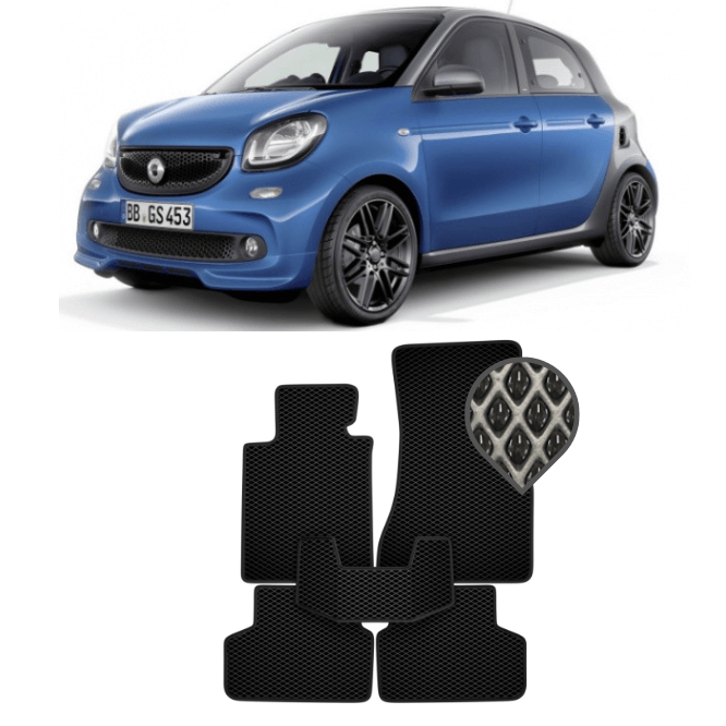 EVA килимки в салон Smart Forfour II 2014 - 2020