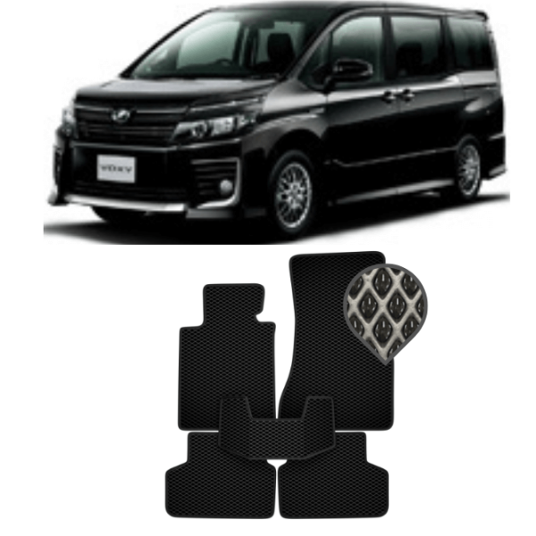 EVA коврики в салон Toyota Voxy III R80 2014 - н.в. 7 мест