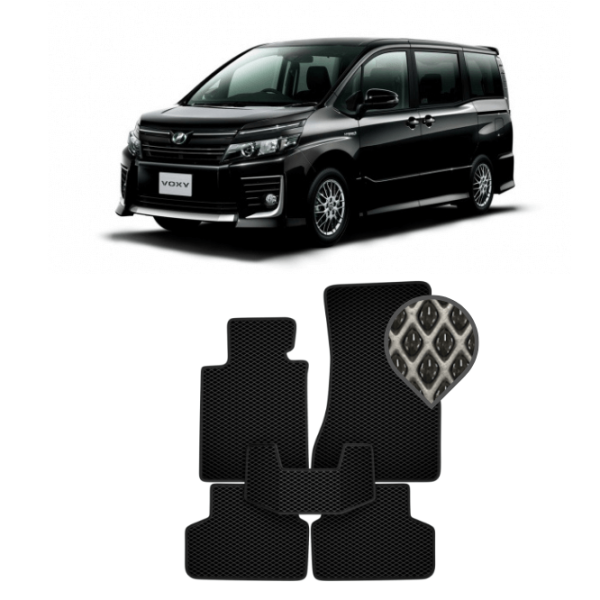 EVA коврики в салон Toyota Voxy III R80 2014 - н.в. 8 мест