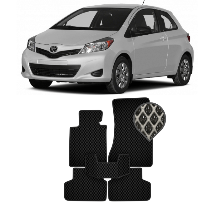 EVA коврики в салон Toyota Yaris III 2013 - 2020