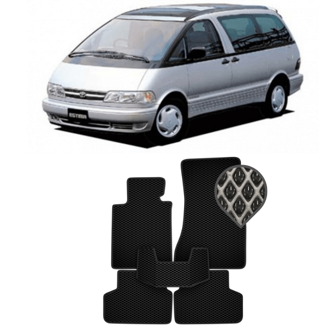 EVA коврики в салон Toyota Estima I (1990 - 2000) 7 мест