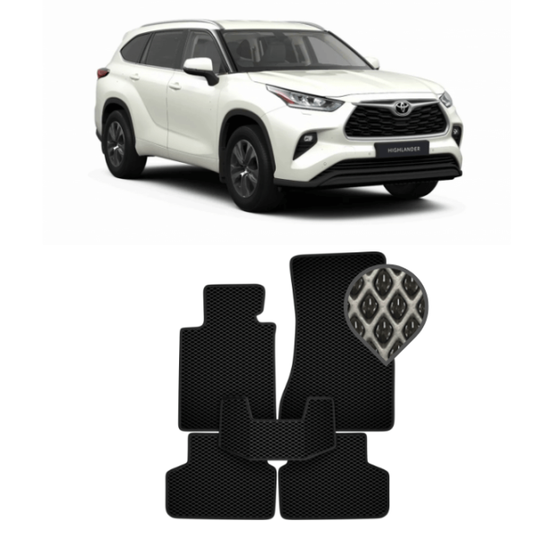 EVA килимки в салон Toyota Highlander IV (U70) 2019 - т.ч.