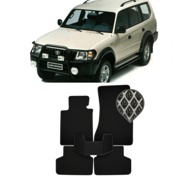 EVA килимки в салон Toyota Land Cruiser Prado 90 1996 - 2002 (3 двері)