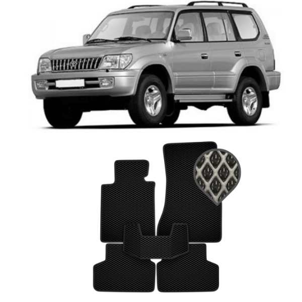 EVA килимки в салон Toyota Land Cruiser Prado 95 1996 - 2002 (5 дверей)