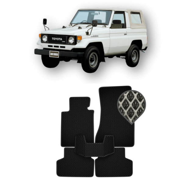 EVA килимки в салон Toyota Land Cruiser 70 1984 – 2007 3 дв.