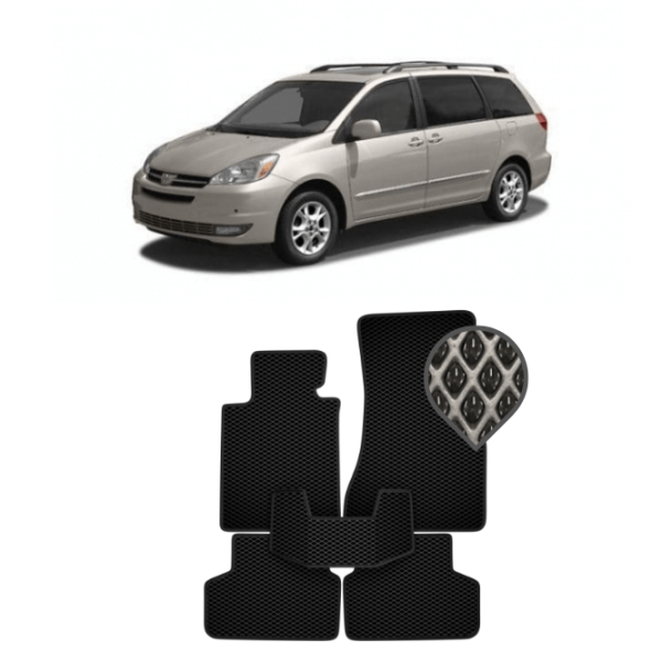 EVA килимки в салон Toyota Sienna III 2010 - т.ч.