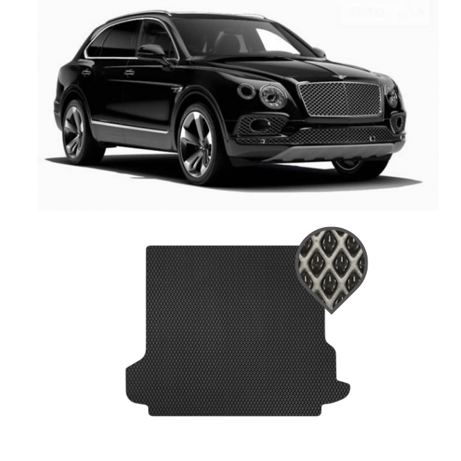 EVA килимок в багажник Bentley Bentayga I 2015 - т.ч.
