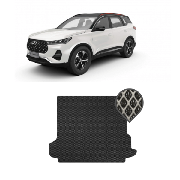 EVA килимок в багажник Chery Tiggo 7 Pro 2020 - т.ч. (варіант з повнорозмірною запаскою)