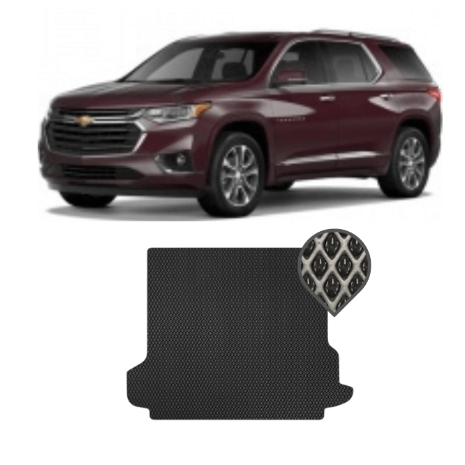 EVA килимок в багажник Chevrolet Traverse II (7 місць) 2017 - т.ч.