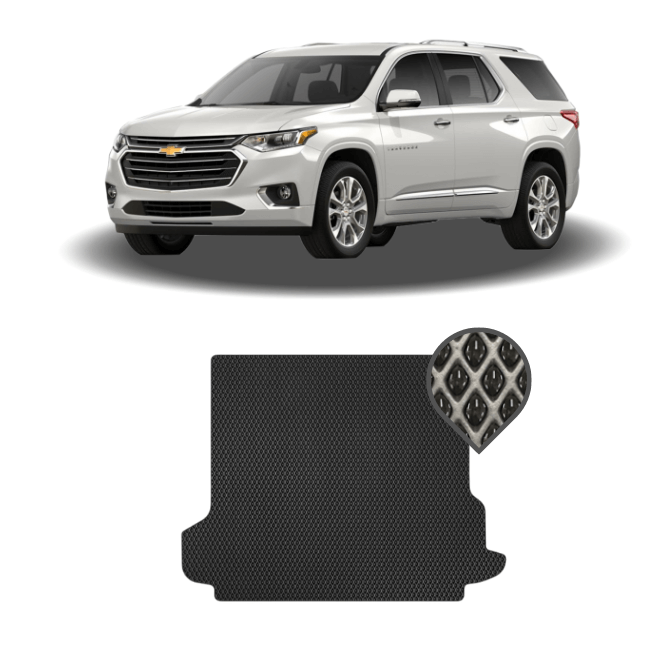 EVA килимок в багажник Chevrolet Traverse II (8 місць) 2017 - т.ч.